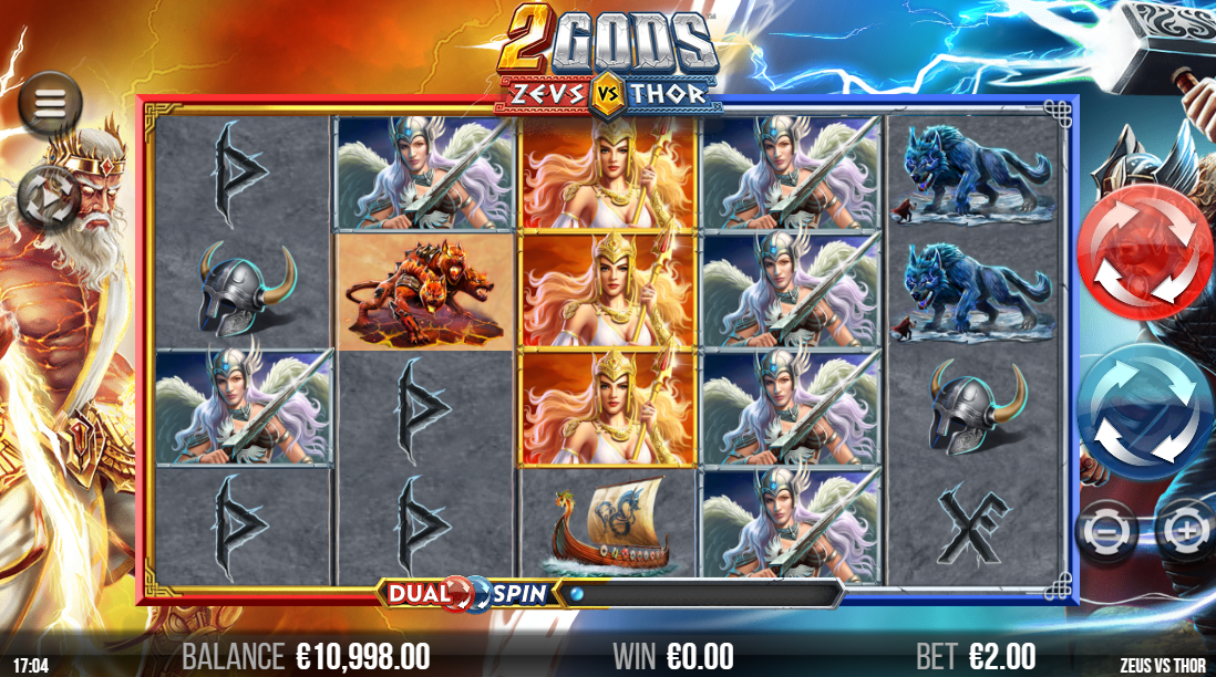 2 Gods Zeus versus Thore play