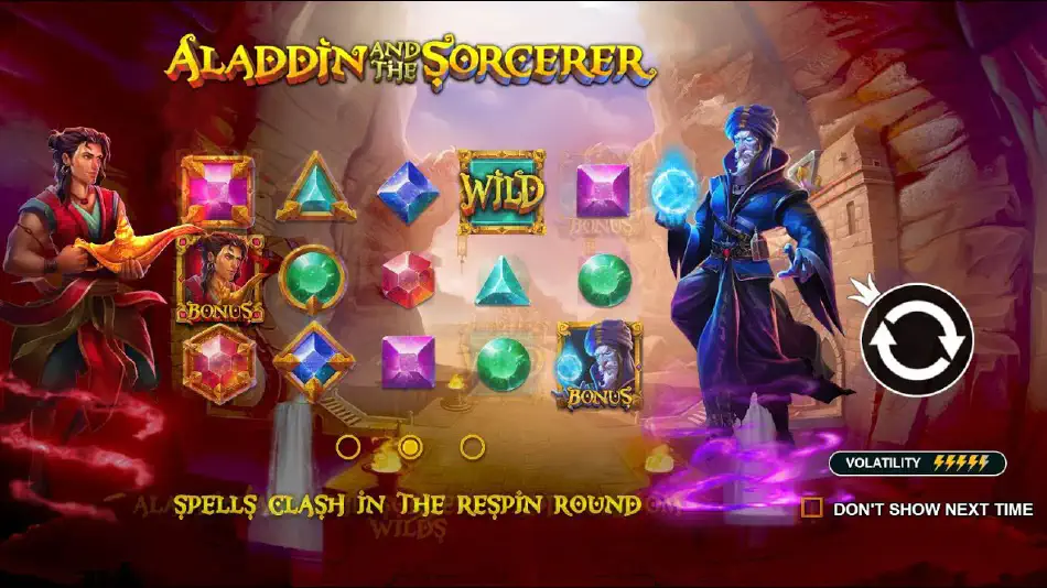 онлайн слот Aladdin and the Sorcerer