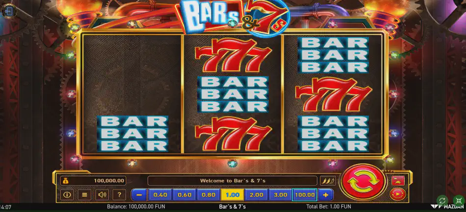 BARs 7s slot